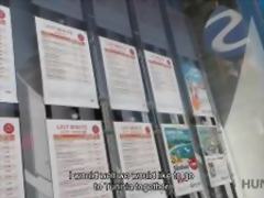 HUNT4K Slim brunette fucked by guy in front of her nerdy cuckold