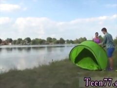 Tiny thai teen hd Eveline getting banged on camping site